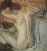 Edgar Degas Woman Combing her Hair oil painting reproduction